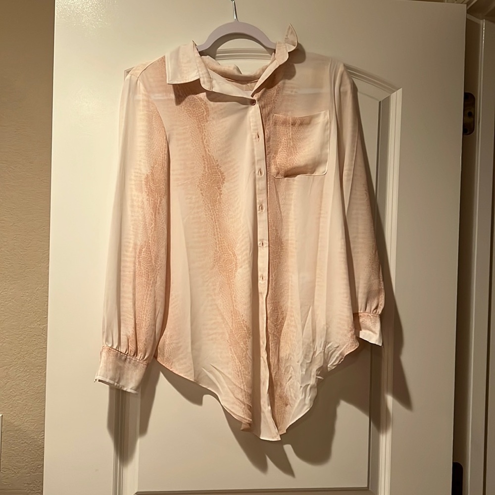 Snakeskin Printed Blouse
